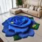 🌺Alfombra Floral de Felpa y Tierra de Diatomeas