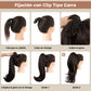Extensión de Cabello con Coleta Rizada y Ondulada