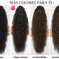 Extensión de Cabello con Coleta Rizada y Ondulada