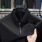 Camisa de Cuello con Media Cremallera para Hombre